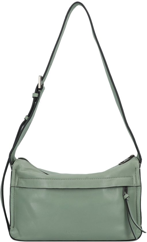 LIEBESKIND BERLIN Schoudertas met labeldetail, model 'TAVIA' in rietgroen online kopen | P&C