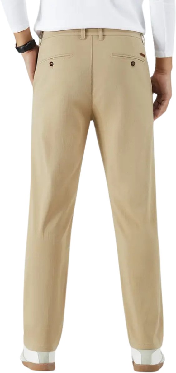 Bovista Golfbroek Heren - Golfkleding - Golfen - Golf Accessoires - Nette Pantalon - Beige XS - Maat 44 van Bovista — afbeelding 3