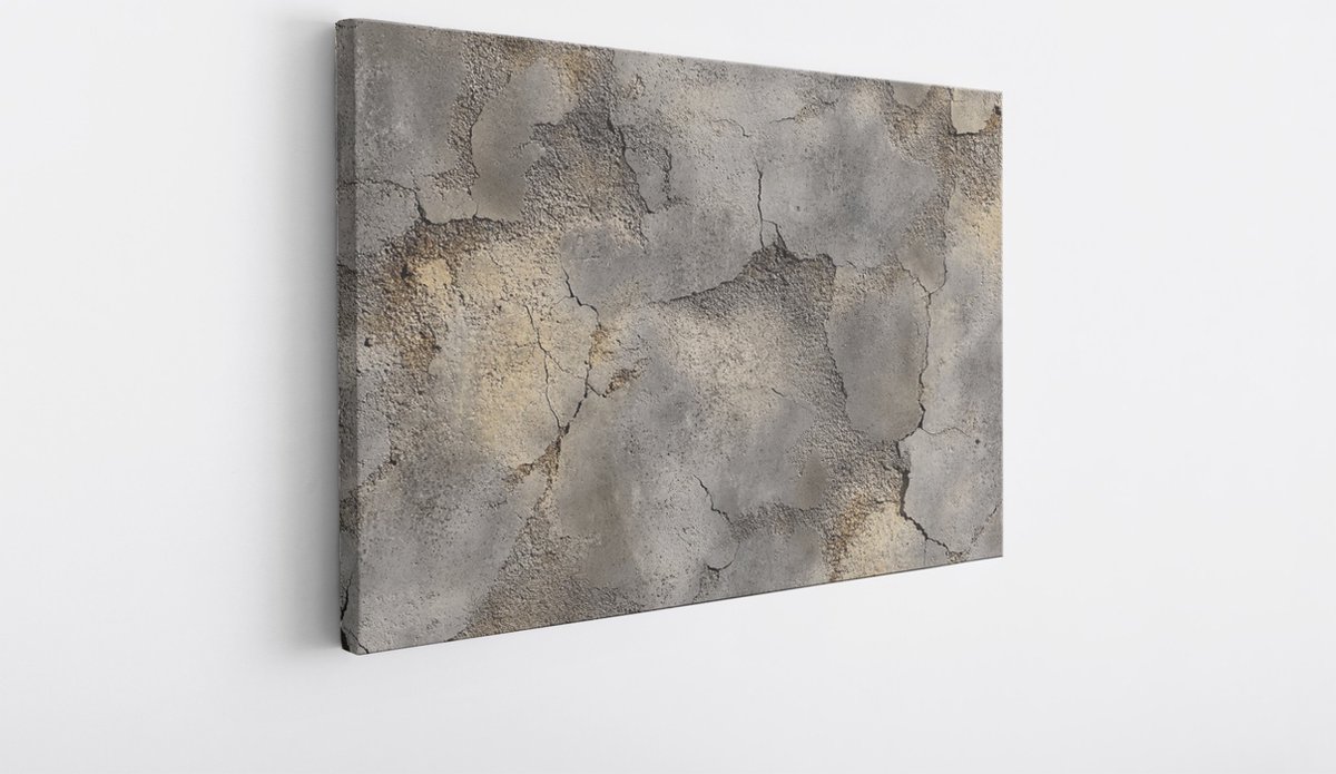 Saammp Canvas Schilderij - Steen - Abstract kunstwerk - 100x75 - Foto op canvas - Wanddecoratie - Muurdecoratie Woonkamer - Slaapkamer decoratie - Canvas Print Multicolor
