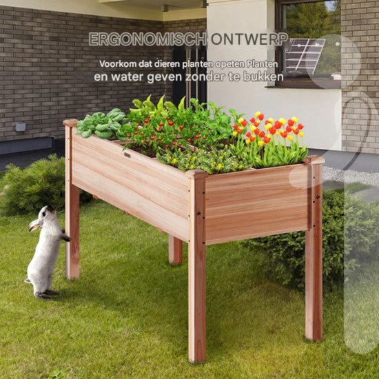 Luxe kweektafel op poten INCL. WORTELDOEK - GEIMPREGNEERDE moestuinbak – Finesse Online Store