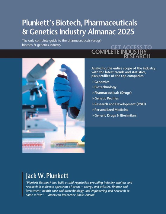 Plunkett's Biotech, Pharmaceuticals & Genetics Industry Alma ... - cover