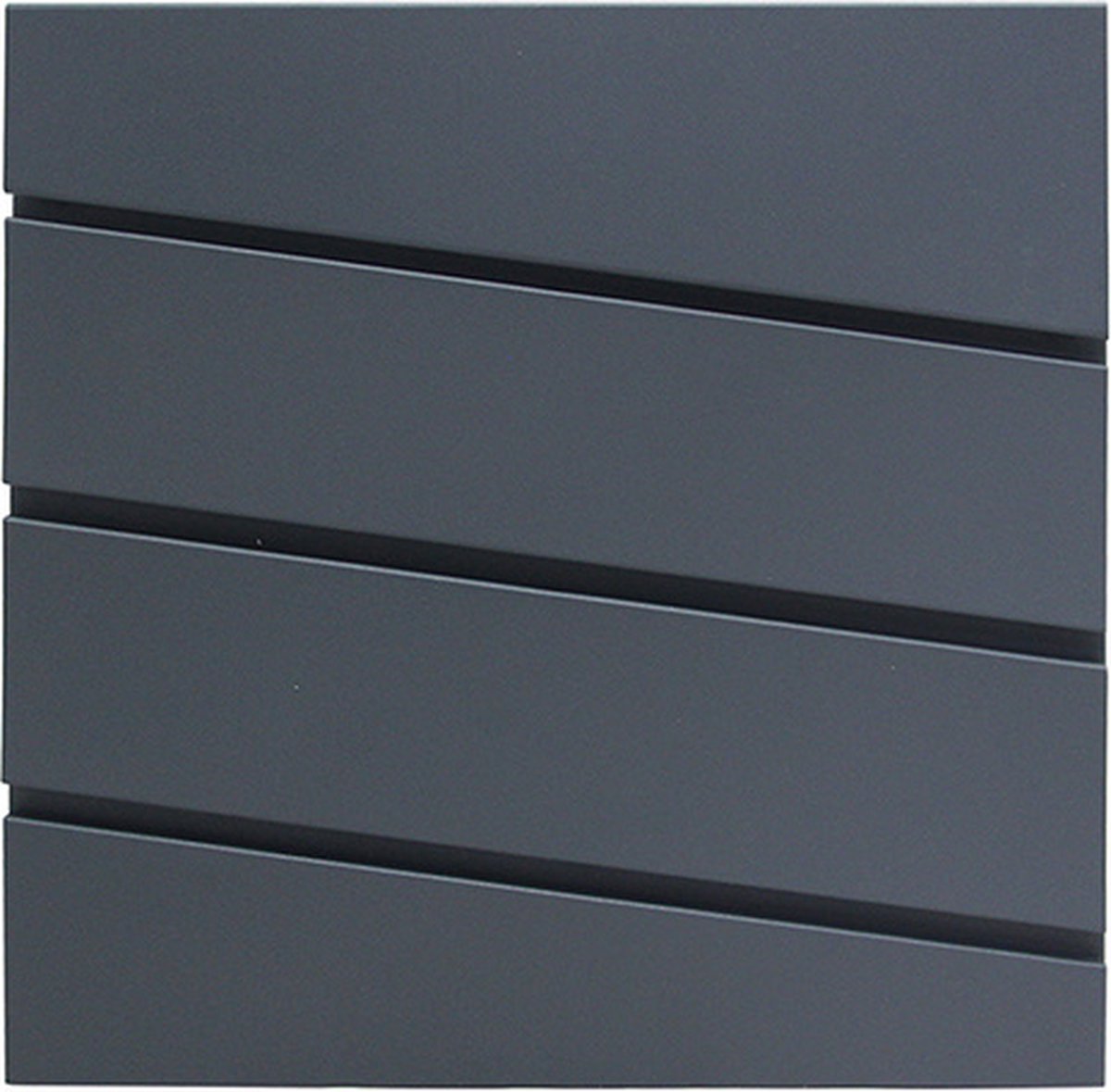 Viking Choice RVS Brievenbus - Hangend - 37x10x37 cm - Antraciet