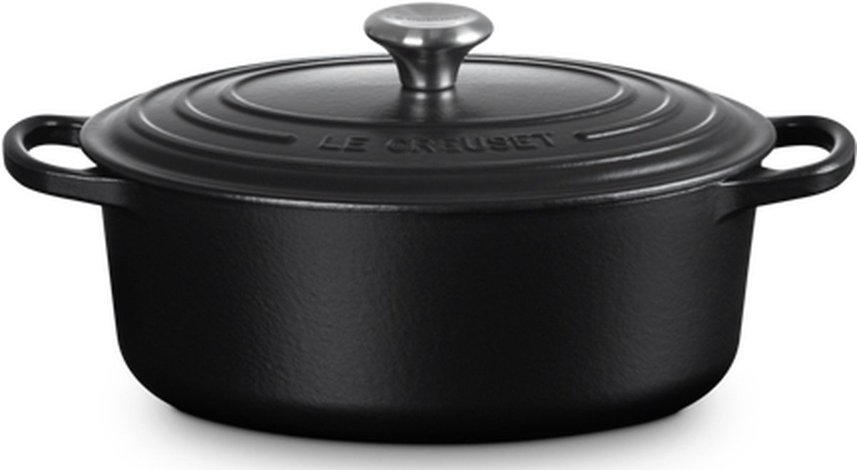 Le Creuset Gietijzeren ovale braadpan Mat Zwart 35cm 8,9l