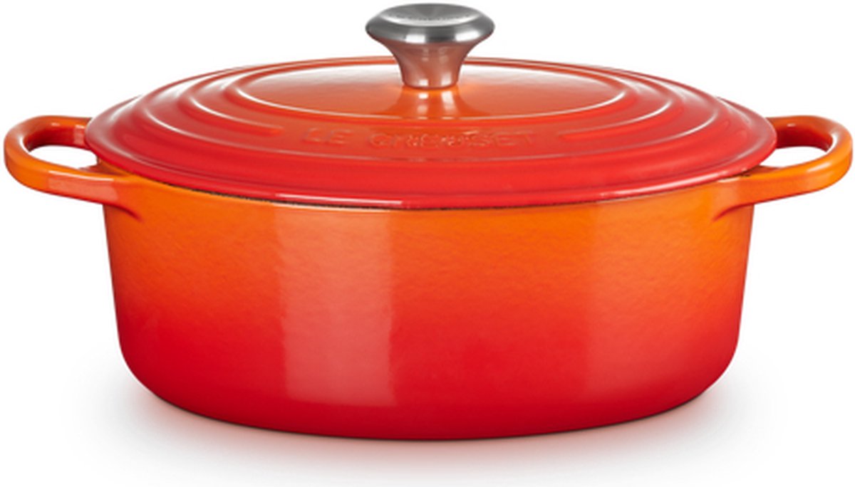 Le Creuset Gietijzeren ovale braadpan Oranjerood 27cm 4,1l