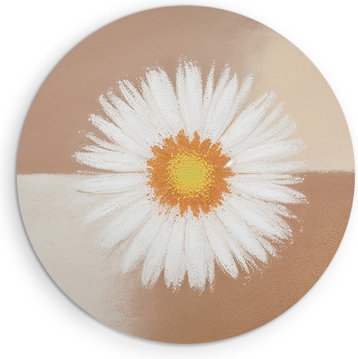 Saammp Forex Muurcirkel - Paardebloem - Abstract - Ø 80 - Wandcirkel - Wanddecoratie Cirkel - Muurdecoratie Woonkamer - Slaapkamer decoratie - Rond Schilderij