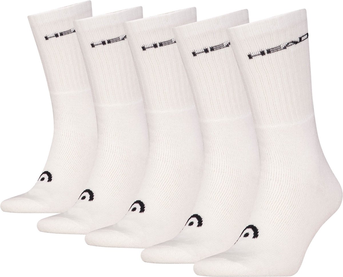 HEAD unisex 5P sokken elements II Wit