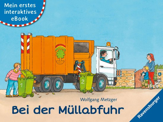 Mein erstes interaktives eBook: Bei der Müllabfuhr - cover