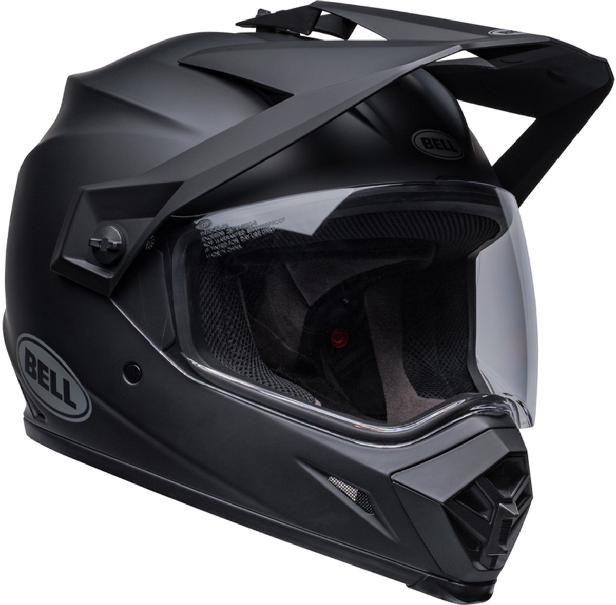 Bell MX-9 Adventure MIPS Solid Mat Zwart 22.06 Adventure Helm - Helm