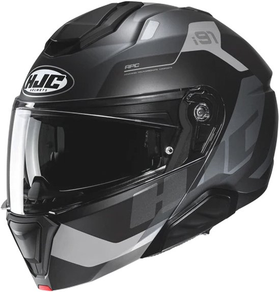 HJC i91 Carst Zwart Grijs Systeemhelm - Maat XL - Helm