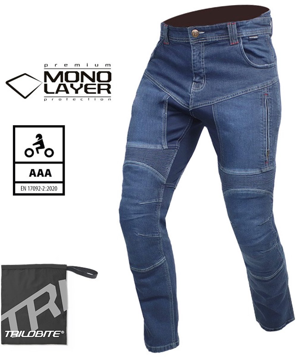 Trilobite 2461 Parado Monolayer Slim Fit Men Jeans Long Blauw - Broek