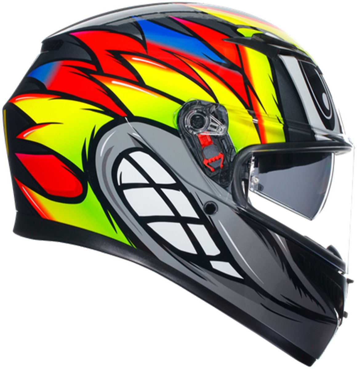 Agv K3 E2206 Mplk Birdy 2.0 Grijs Geel Rood 012 Integraalhelm - Maat M - Helm – foto 6