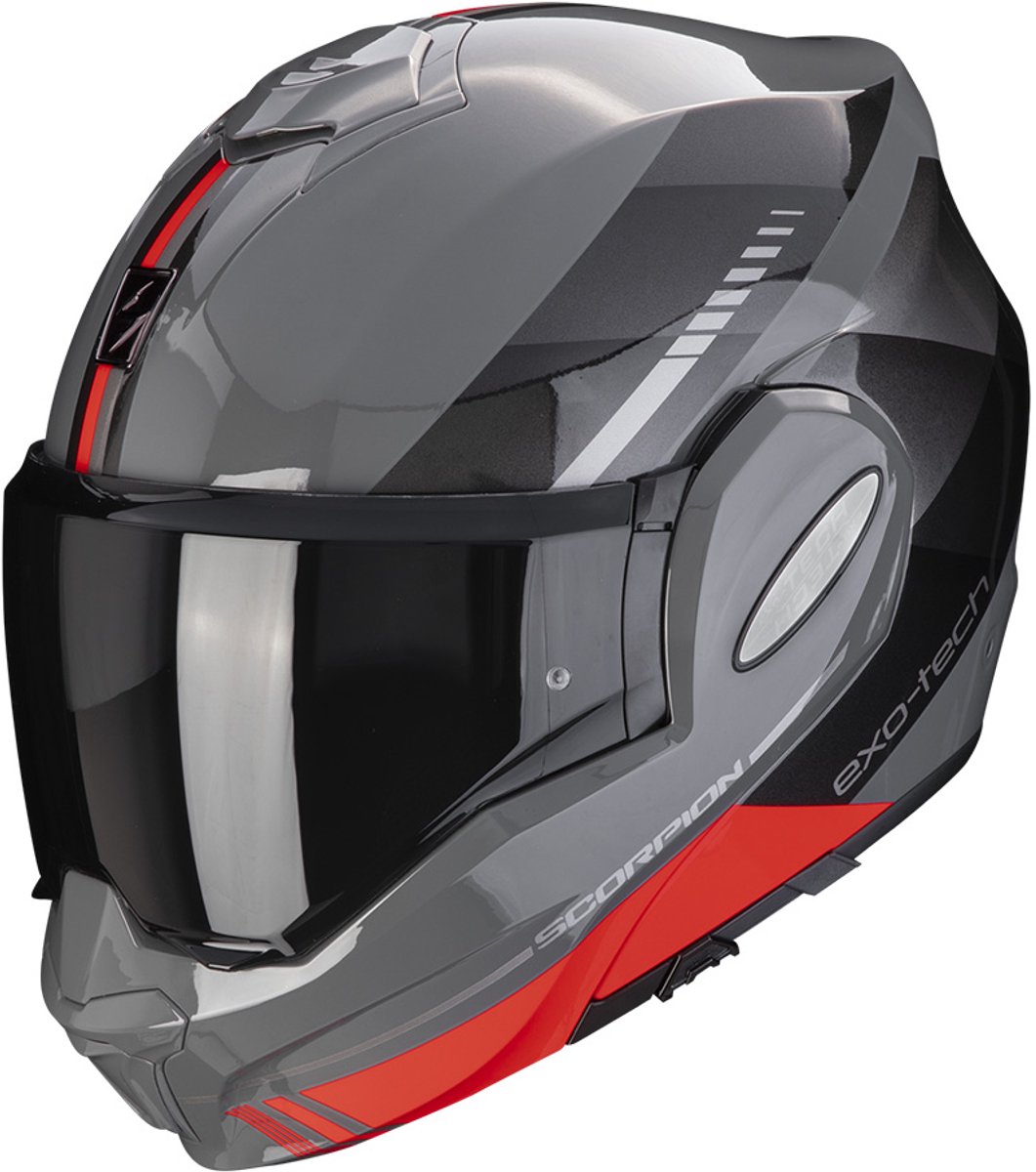 Scorpion Exo-Tech Evo Genre Grey-Black-Red M - Maat M - Helm