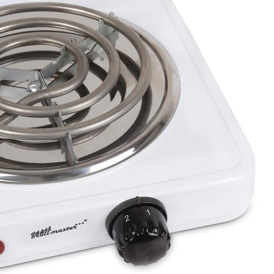 Broil-Master - Elektrische Kolenaansteker - 1000W Vermogen - Regelbare Temperatuur - Verwarmingsplaat - Verwarmingsspiraal - Grillaansteker - Warmhoudplaat - Brander - Wit — afbeelding 4