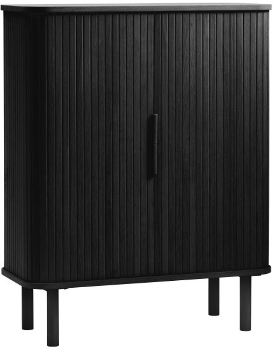 Opbergkast Cavo Eiken 90 cm - Zwart