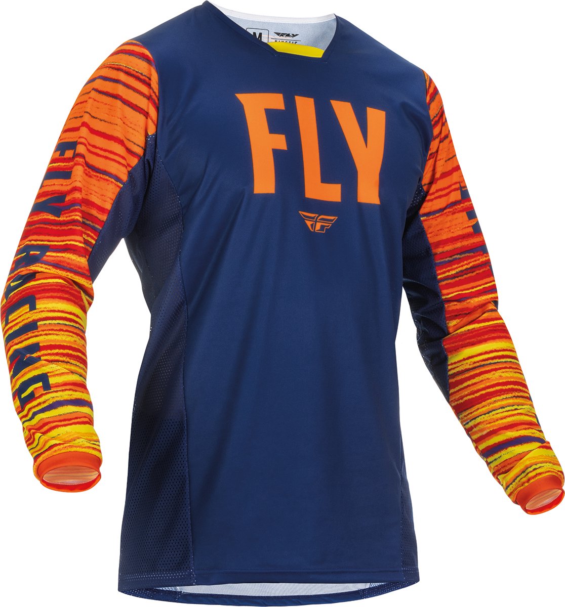 FLY Racing Kinetic Wave Navy Oranje Jersey - Jas