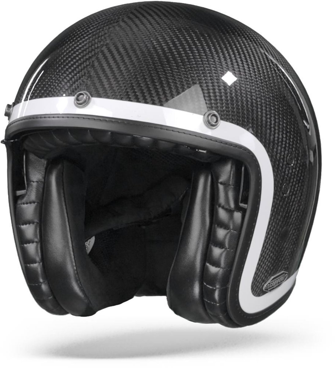 Scorpion Belfast Carbon Lofty Wit Jethelm - Helm