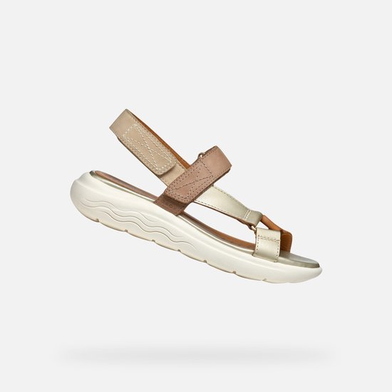 Geox Spherica Ec5w Sandales pour femmes Or EU 37 Femme