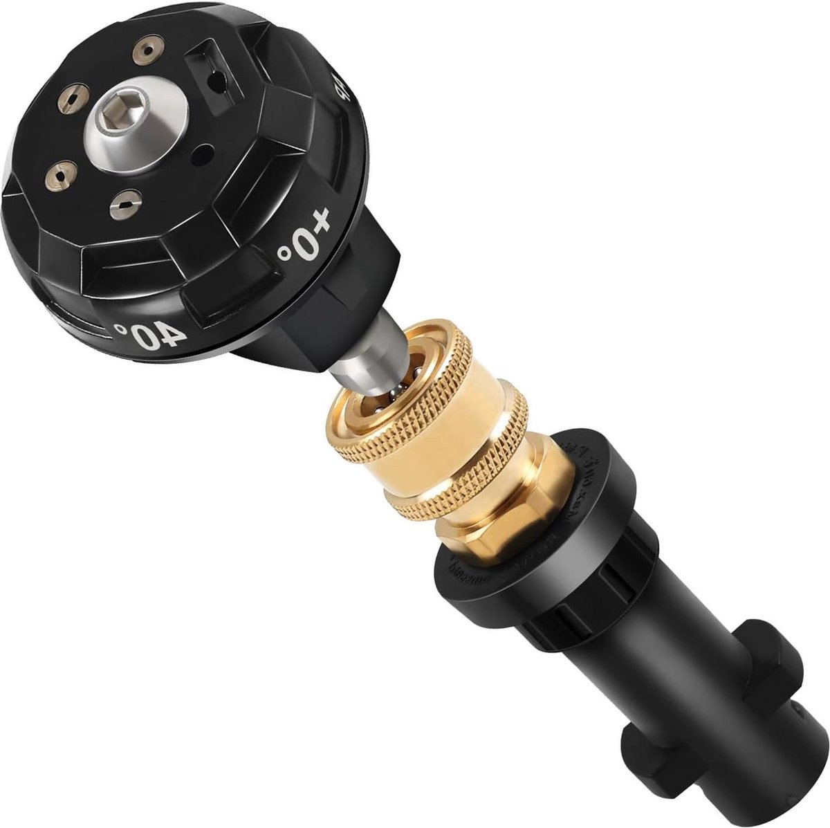 6-in-1 hogedruk draaibare turbo-sproeikop adapter voor Kärcher K2 - multifunctioneel instelbaar hogedrukreinigingspistool - messing bus - buisreinigingsslang .
