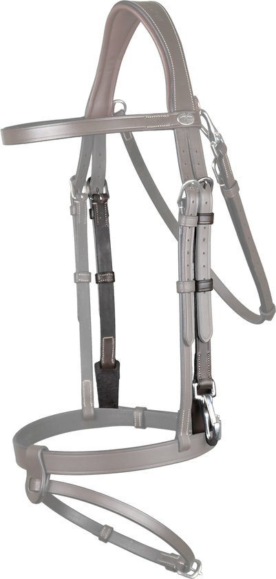 Dy'on - Bakstukken met musketon sluiting Bruin Pony Dy'on - Bakstukken met musketon sluiting Bruin Pony