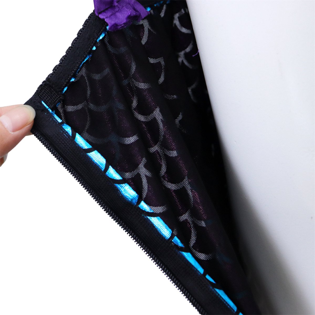 Joya Party® Mermaid Verkleed Jurk Volwassenen | Blauw en Paarse Glamour Jurk | Carnaval Verkleedjurk Dames | Prinsessenjurk Vrouwen | Zeemeermin Verkleed kleding | Carnavalskleding | — afbeelding 11