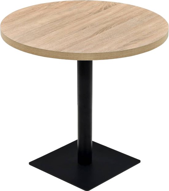 vidaXL Bistrotafel 60x60 cm MDF - Zo goed als nieuw - Tafels | Statafels