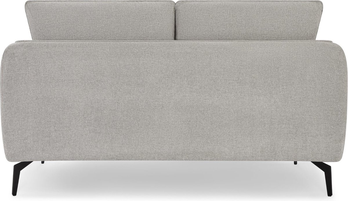 Bank 2-Zits - Grijs Stof - 158x85x85cm - Zithoogte 46cm - Selena - Giga Meubel