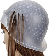 Nifkos Herbruikbare Highlighting Cap met Metalen Naald – Blondeermuts voor Haar Kleuring en Markering - tipping cap met metalen naald - coupe soleil muts haarverf - highlight cap -highlights haarkleuring