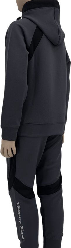 Hitman – Survêtement Enfants – Survêtement Garçons – Combinaison Jogging Garçons – Vêtements Gym Garçons – Grijs Foncé – Taille 140 – 9 à 10 ans