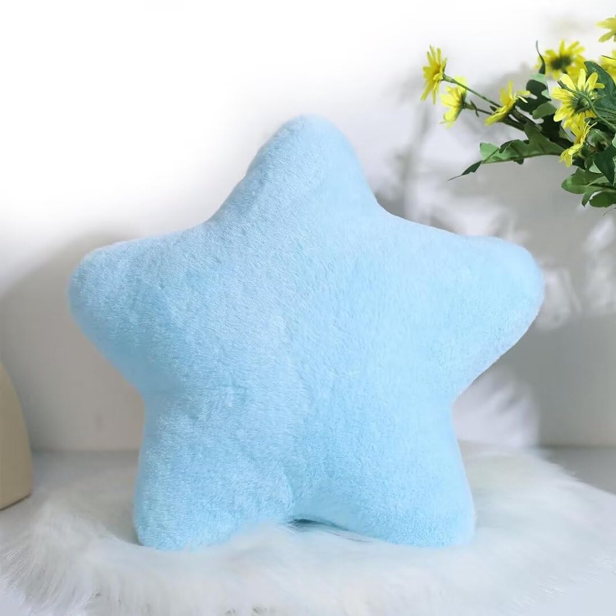 La'Moussawi ® Zacht Stervormig Kinderkussen voor Comfort en Decoratie in Slaapkamer 30 x 30 cm