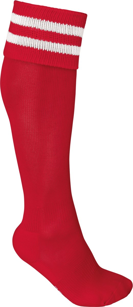 PROACT® Sportsokken Met Contraststrepen PA015 - Sporty Red / White - 39/42 EU