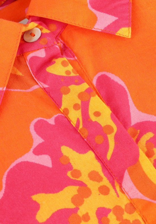 Notre-V Nv-fleurette Dames - Jurk - Oranje - Maat S