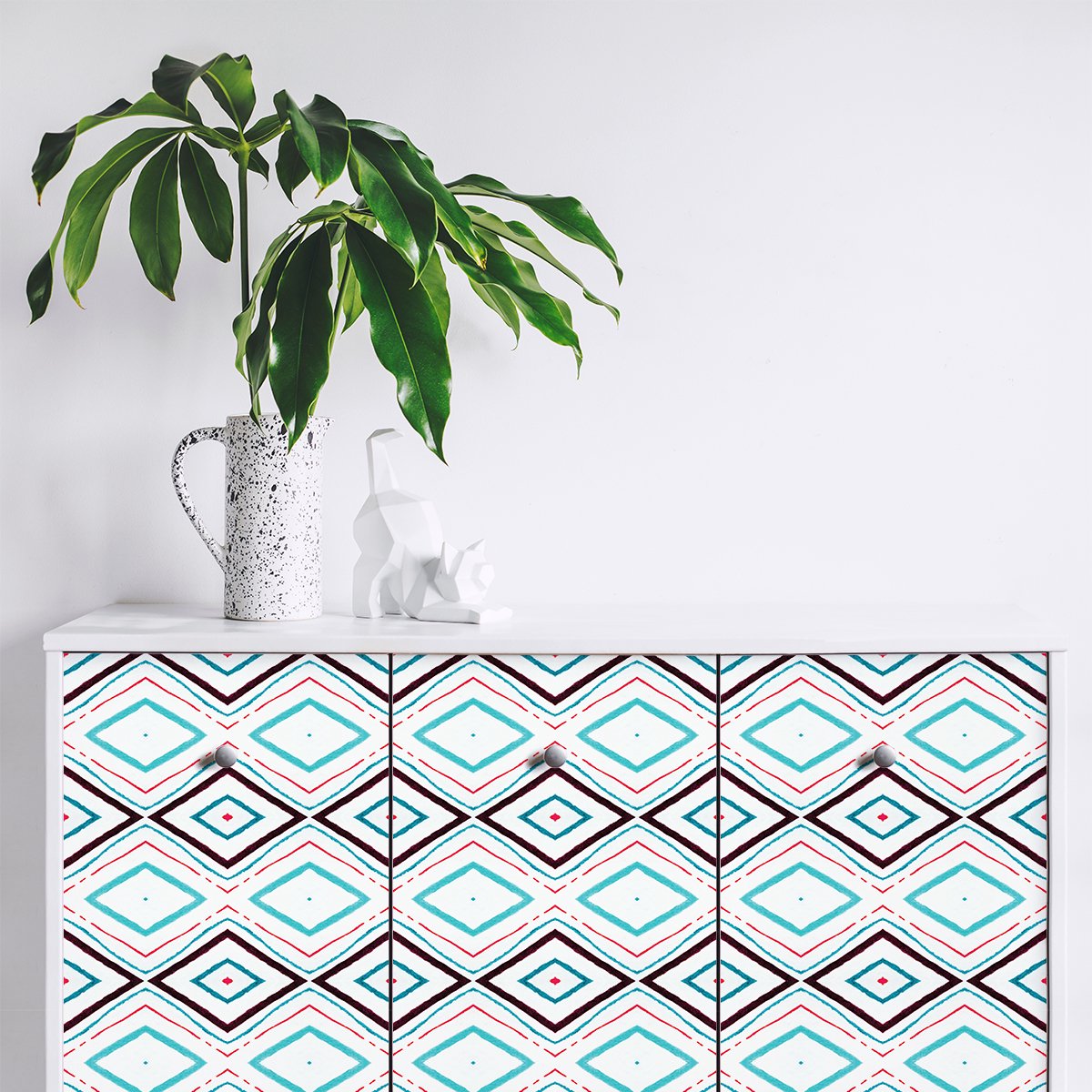 Ambiance Sticker Etnische meubelsticker, lignimbo, 40 x 60 cm Multi color