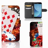 Geschikt voor Samsung Galaxy A30 Wallet Case met Pasjes Casino