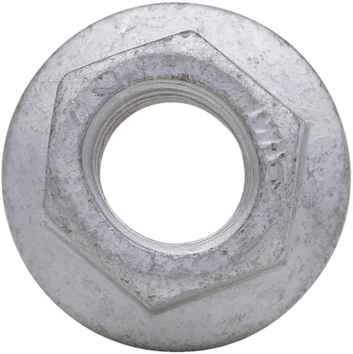 Wurth - MBN 13023 staal 8 zinklamel zilver - Zeskantmoer met flens en klemdeel (geheel metaal) conform MBN-norm - x 100 st