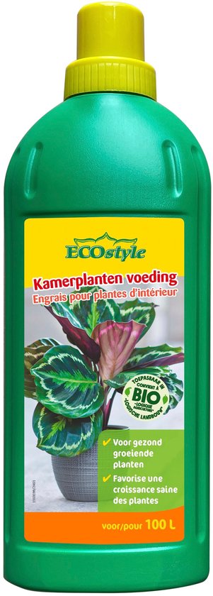 ECOstyle Kamerplanten Voeding - Voor Meer Bloemknoppen en Groene Bladeren - Geschikt...