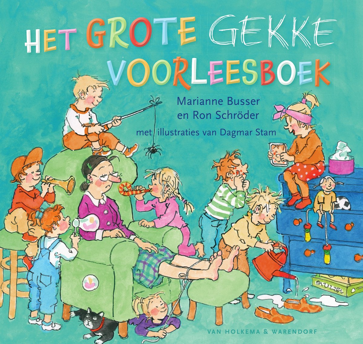 Omslag van Het grote gekke voorleesboek