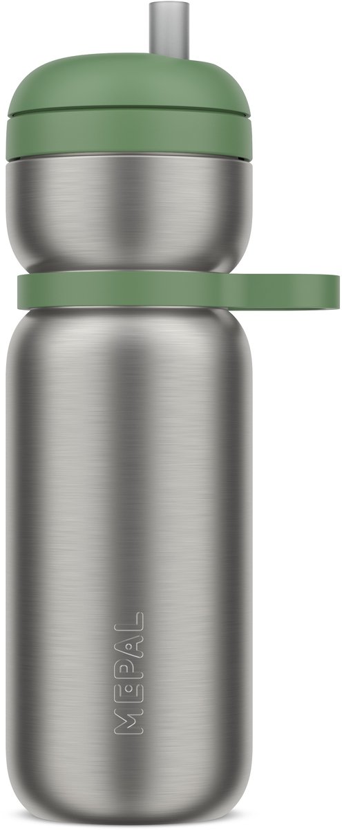 Mepal Isoleerfles twist Sport - 600 ml - Twist en drink - Lekdicht en geïsoleerd: 6u warm. 10u koud - Vaatwasmachinebestendig - Drinkflessen - Moss green thumbnail 4