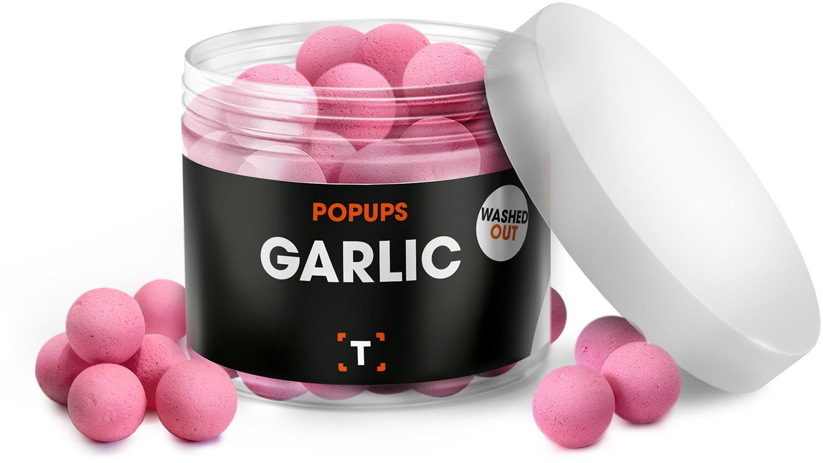 Garlic Pop-ups Washed Out Roze | Aas | Karpervissen | Partikels | Karper Aas | Karper Vissen | Karper Voer | Karper