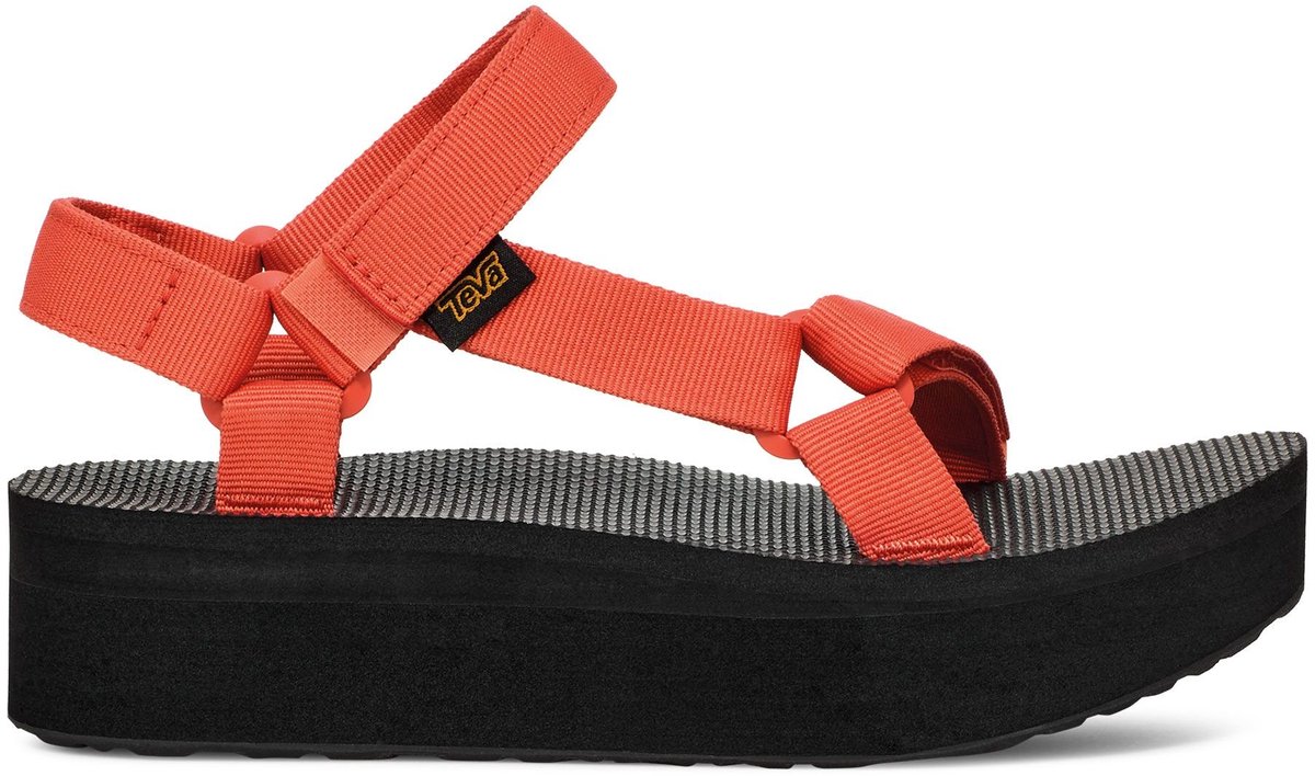 Teva Flatform Sandaal Dames Zwart