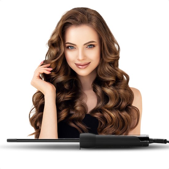 Max Pro Twist 9mm Krultang - Voor Kort en Lang Haar - Curling wand - Zonder Klem - Curler - Met Handschoen - Krultangen