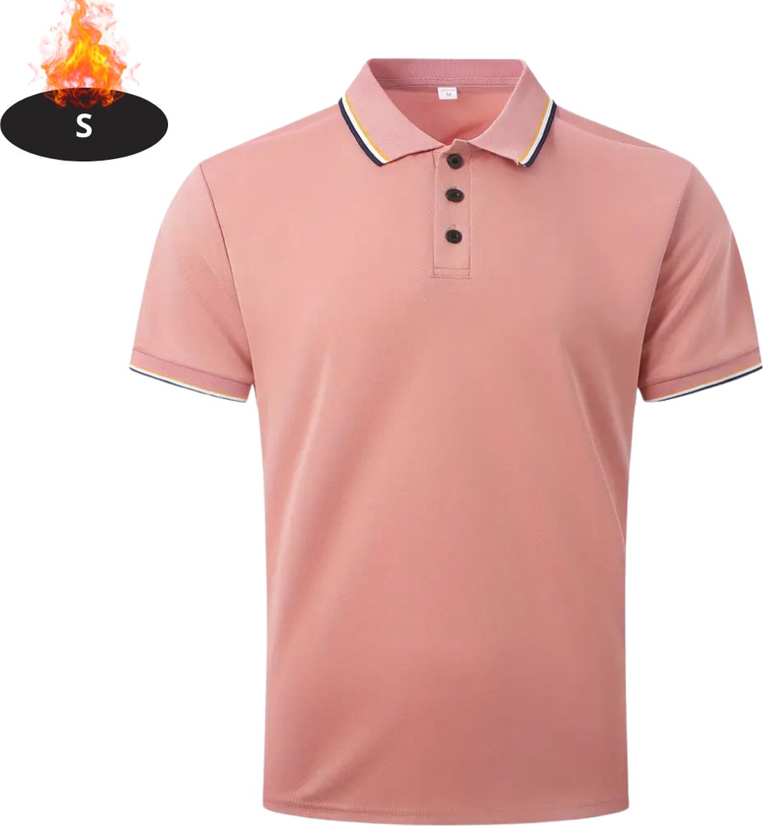 Livano Poloshirt Heren T-Shirt Heren Shirt Overhemd Polo Shirt Roze