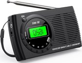 Petite radio transistor portable FM- AM SW avec une excellente réception et une haute qualité sonore - Mini radio portable avec prise casque temporisée