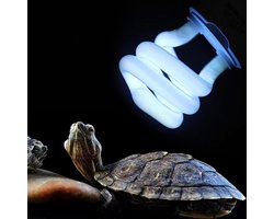 UVB Lamp for Reptile Turtle 13W 220-250V - Compact Terrarium Vivarium Light - Pet Heating Sunlight Amphibian Lizard - Unibell Bulb .