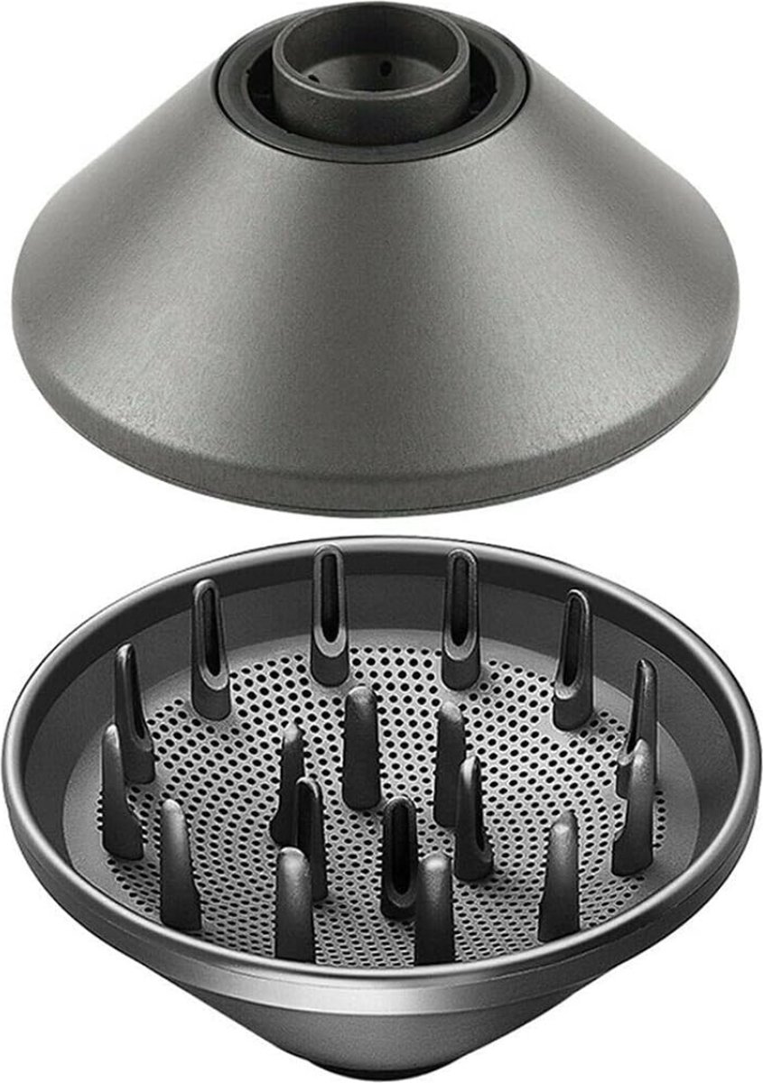 VELTRR® Diffuser Opzetstuk - Krulborstel voor Fohn Universeel - Multistyler - Donkergrijs