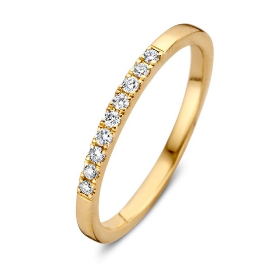 Ring geelgoud briljant 0.12 crt.