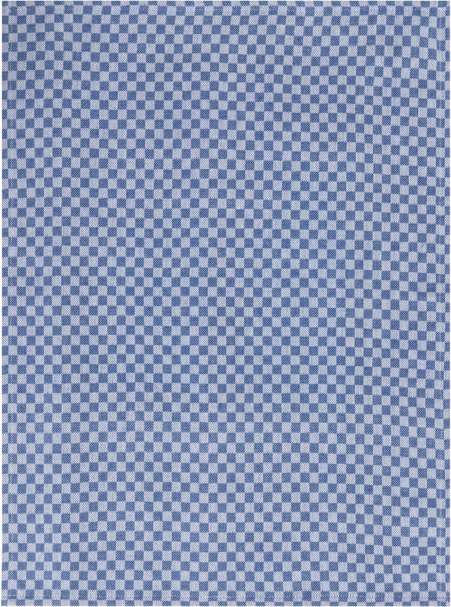 Dutch Check blue Towel 50 x 70 cm, set of 2