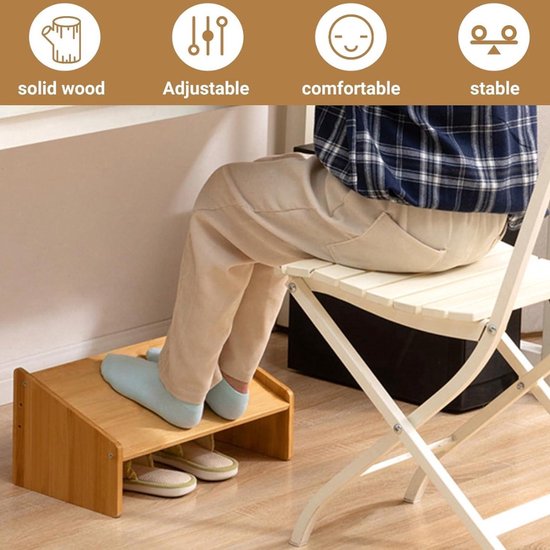 Voetsteunen Foot Stand Desk Voetsteun Voetsteun Voetsteun Onder Desk Hoogte Verstelbaar Office Foot Rest Onder Desk Voetenbankjes (Color : Black, Size : 38.2 * 33.9cm