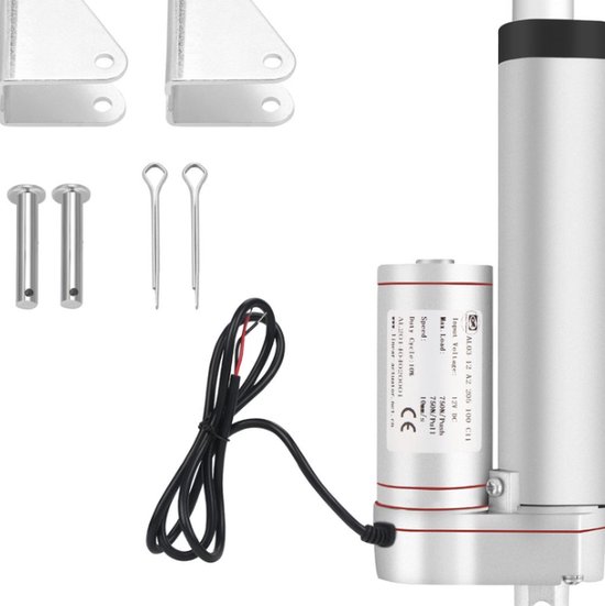 150mm Slag Elektrische Lineaire Actuator 750N Zware Rechte Lijn Elektrische Putter Motor met Montagebasis voor Tafel Lift Massage bed
