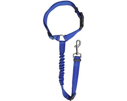 Actie4you® - Hondengordel Hoofdsteun - Elastische hondengordel - Autogordel hond - Blauw