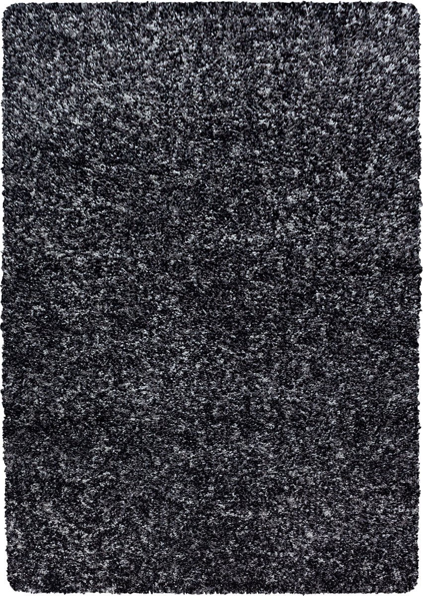 Hoogpolig Vloerkleed | Tapijt | Shaggy | Enjoy | Antraciet | 140x200 cm